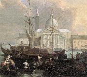 CARLEVARIS, Luca The Sea Custom House with San Giorgio Maggiore (detail) fg China oil painting reproduction